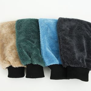 Vente chaude moins cher gant de lavage en microfibre Double face boucle torsadée séchage échantillon gratuit mignon <span class=keywords><strong>voiture</strong></span> nettoyage roues gant de lavage - Product Image 5