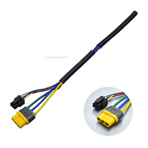 Conector Masculino e Feminino Amass MR60 MR60-F de Alta Qualidade, Cabos de Energia de Silicone Personalizados de 3 Núcleos, Conformidade RoHS, Flexíveis e Duráveis - Product Image 1