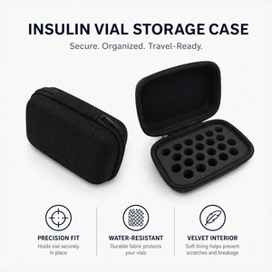 Estuche de Viaje Personalizado Ecológico de Lujo para Frascos, Resistente a Impactos y al Agua, con Inserto de Espuma Rígida EVA, para Botellas de 5ml, 10ml y 15ml - Product Image 1