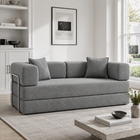 Canapé modulaire en velours côtelé minimaliste, emballé sous vide, avec coussins et canapé deux places rembourré en éponge – Vente chaude