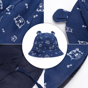 Vente en gros Chapeau seau coupe-vent en coton doux printemps été Chapeau de pêcheur pour enfants - Product Image 4