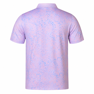 Polo con Estampado Abstracto de Lavanda Morada para Hombre, Ropa de Golf de Alto Rendimiento, Secado Rápido, Casual, Elástico, Venta al Por Mayor, Disponible en Stock, Verano - Product Image 4