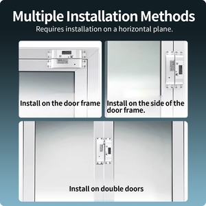 מנעול בורג חשמלי קל להתקנה על פני השטח DC12V 24V עיכוב זמן עיכוב זמן מנעול אלקטרוני לדלת עץ/מתכת/זכוכית - Product Image 4