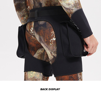 Pantalon de plongée en néoprène à entrejambe ouvert, short de plongée avec grande poche, short de plongée pour la pêche sous-marine, séchage rapide