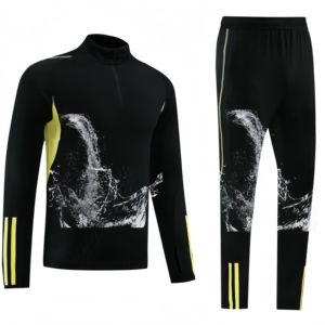 Футбольная форма 2023 года, новейшая клубная мужская модель с длинными рукавами, удобная, дышащая, 100% полиэстер, с возможностью нанесения имен и номеров команды на заказ. - Product Image 1