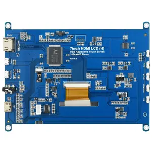 7 인치 터치 스크린 LCD 모듈 USB 지원 정전형 터치 디스플레이 1024*600 픽셀 IPS 모니터