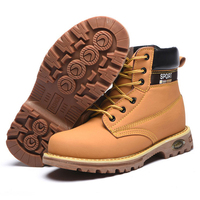 Chaussures de sécurité en cuir véritable à embout d'acier Sunland OEM pour travaux industriels et de construction, certifiées CE S3 S1P, vente en gros à prix abordable