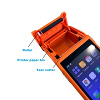 Terminal POS Portátil Android 14 de 5.5 Pulgadas, 2+16GB, Compatible con Impresión de Códigos de Barras 2D, Wi-Fi, 3G, SIM, Bluetooth, USB