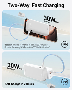 Power Bank Mini Portachiavi <span class=keywords><strong>di</strong></span> Tendenza 2026, 10000mAh, Ricarica Rapida 30W, Caricabatterie Portatile per Telefono con Cavo e Supporto per Telefono - Product Image 4