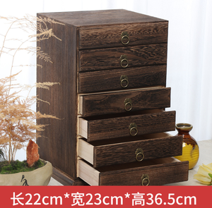 <span class=keywords><strong>Contenitore</strong></span> personalizzato vintage quadrato per imballaggio da tè <span class=keywords><strong>contenitore</strong></span> cassettiera in legno scatola per il tè - Product Image 6