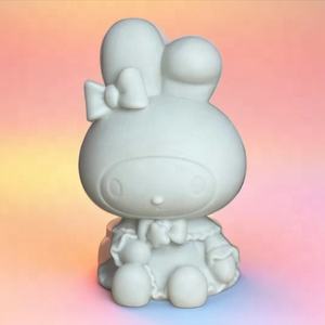 다양한 스타일의 19cm 화이트 엠브리오 베어 에나멜 페인팅 인형, 석고가 아닌 세라믹 페인팅 DIY 핸드메이드 그래피티 장난감 - Product Image 3