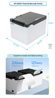 Xprinter XP-Q302F Chine Fabricant Imprimante Thermique Étiquette Machine Barcode Scanner Et Imprimante Ticket Imprimante Thermique