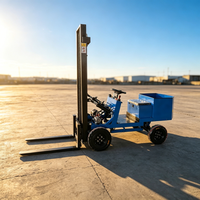 800kg Kleiner Elektro-Gabelstapler 0,8 Tonnen Tragbarer Lager-Materialtransportwagen 3m Hubhöhe für Schmalgang-Palettenhebung