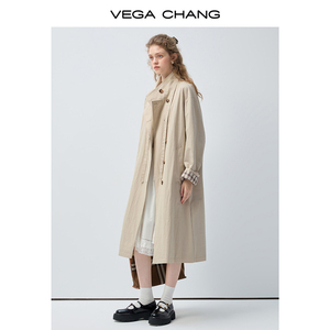 VEGA CHANG Mori Girl Bohemian Màu trắng mềm mại, xếp tầng, xếp nếp, cạp cao, kiểu Hàn Quốc, váy không đều nhau, kiểu dáng bất quy tắc - Product Image 5