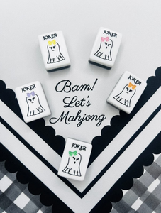 Set di Tessere Mahjong Americano di Lusso per Halloween, <span class=keywords><strong>2</strong></span> Strati, 160 Pezzi, in Acrilico Inciso con Design <span class=keywords><strong>Hocus</strong></span> <span class=keywords><strong>Pocus</strong></span> per Serate di Gioco e Regali - Product Image 5
