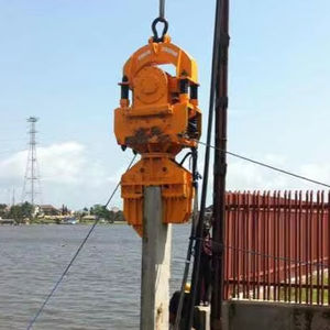 Valla de carretera hidráulica O Shape <span class=keywords><strong>Post</strong></span> <span class=keywords><strong>Driver</strong></span> Ramming Machine Excavadora Pila Driving Vibro Hammer - Product Image 1