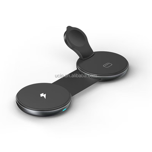 Cargador inalámbrico plegable pequeño 3 en 1 para iPhone 16 15 14 13 <span class=keywords><strong>Pro</strong></span> Max Airpod iWatch - Product Image 2