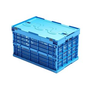 Boîtes de transport pliables en plastique personnalisées, multi-usages, empilables, pour le déménagement, les outils, les caisses de manutention, les boîtes de rangement pliables - Product Image 4