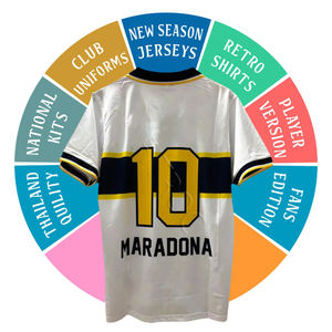 カスタム2025/2026タイ品質冬ヴィンテージレトロメンズサッカーユニフォームシャツ100% ポリエステル通気性クイック - Product Image 2