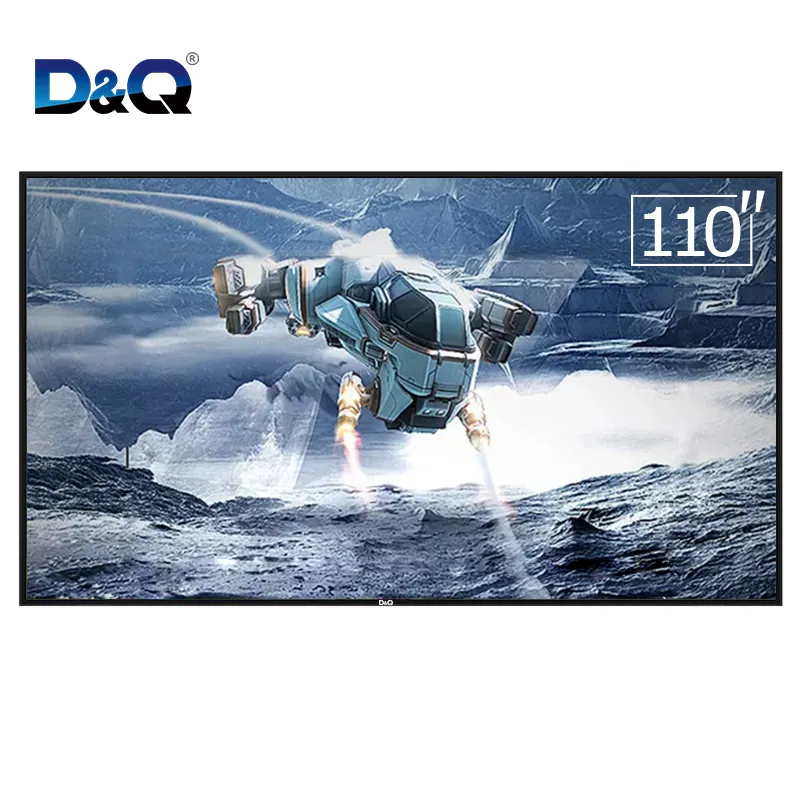 2020 più nuovo disegno 110 pollici 4K smart TV LCD super grande televisore a schermo (2 + 16G) con la staffa a parete o mobile