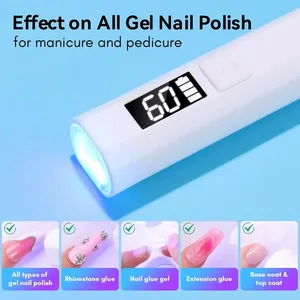 เครื่องอบเล็บเจล Makartt UV แบบพกพา ขนาดเล็ก ใช้หลอดไฟ UV LED สำหรับอบเจล แห้งเร็ว ใช้แบตเตอรี่แบบชาร์จได้ - Product Image 3