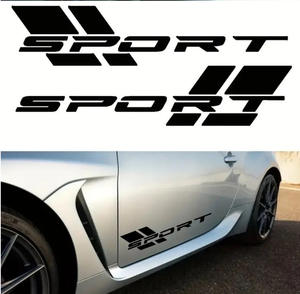 La última moda SPORT Sports Letter Decal <span class=keywords><strong>vinilo</strong></span> pegatina para modificación de coche pegatinas de puerta - Product Image 5