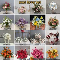 LEDA Boule de fleurs artificielles en plumes de rose rose, toile de fond en soie pour événements et mariages – Meilleure vente