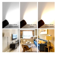 XHS Éclairage intérieur Commercial monté en surface Rail d'éclairage 15W 20W 30W 40W Plafond Led Cob Spot Lights