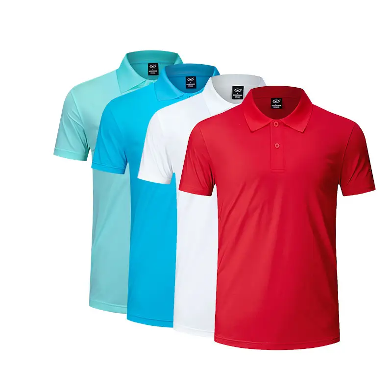 Goede Kwaliteit 14% Spandex Polo Tops Shirt Printing Polo T-shirt Voor Adlut Grootte