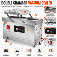 Scelleuse sous vide à double chambre XICANG XC-400 pour rainures de soudure, scellage profond de 140 mm pour sacs épais sans pliage