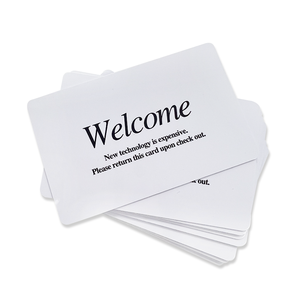 Tarjeta de Acceso para Hotel de PVC con Chip F08 de 13.56Mhz, Tarjetas de Habitación Blancas para Hotel - Product Image 2