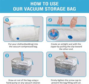 Factory Sell Space Save Foldable Vacuum <b>Bags</b> for Travel PE+PA Storage <b>Bag</b> Large Capacity Pillow Vacuum Seal <b>Bags</b> - Product Image 5
