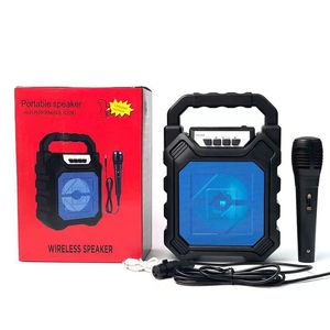 ลำโพงบลูทูธพกพา LED <span class=keywords><strong>4</strong></span> นิ้ว ลำโพงไร้สายกลางแจ้ง ซุปเปอร์เบส รองรับการ์ด TF ช่องเสียบ Aux และ USB - Product Image 2