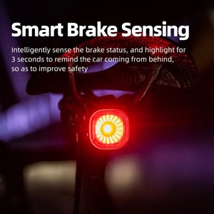 XOSS vélo feu arrière frein détection vélo feu arrière IPX7 étanche vélo lumière Auto allumer/éteindre lumière intelligente - Product Image 3