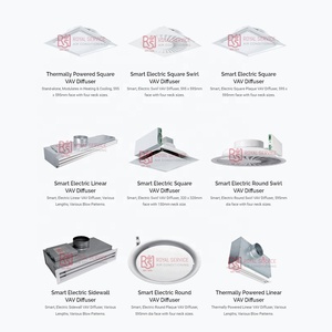 Hoàng gia điều hòa không khí HVAC nhiệt vav khuếch tán sưởi ấm trung tâm điều khiển tự động kỹ thuật Air Vent cho HVAC ống dẫn khí <span class=keywords><strong>AC</strong></span> - Product Image 5