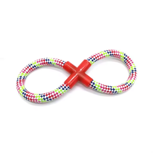 Bán Buôn Pet Sợi Dây Thừng Đồ Chơi Con Chó Bông Chew Đồ Chơi 8-Hình Cắn Chống Tương Tác Đồ Chơi Vật Nuôi - Product Image 3