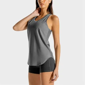 Mesh personnalisé course à pied Fitness Sports d'été Jogging musculation Stringer entraînement dos nageur Gym femmes débardeurs