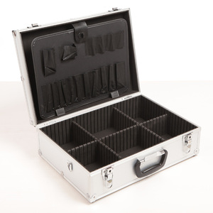 Caja de Herramientas de aluminio portátil para el hogar, almacenamiento multifuncional de mantenimiento de <span class=keywords><strong>electricista</strong></span>, maleta para vino - Product Image 6