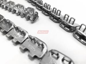 Fixations de bande transporteuse en acier inoxydable compatibles avec le système Flexco <span class=keywords><strong>Alligator</strong></span> pour l'épissure de bandes PVC et PU via clippeur - Product Image 4