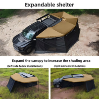 Auvent latéral de voiture 270 degrés robuste et imperméable pour SUV, auvent en forme d'éventail pour atelier, 4x4 tout-terrain, pare-soleil, vente en gros