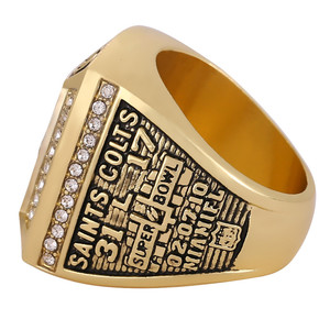 NFL 2009 Nouvelle-Orléans Saints Championnat Bague Bague Alliage Bijoux Mode Classique <span class=keywords><strong>Pas</strong></span> <span class=keywords><strong>Cher</strong></span> Bijoux Fabricants Vente En Gros - Product Image 3