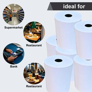 Fabricante Chino, Rollo de Papel Térmico Personalizado con Marca y Gramaje a Medida, Rollo de Recibos POS 57x40, Impermeable, 100% Pulpa de Madera - Product Image 4