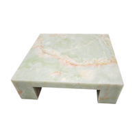Table basse en onyx vert, meubles de salon de luxe en pierre naturelle, table centrale rectangulaire en marbre poli pour maison moderne