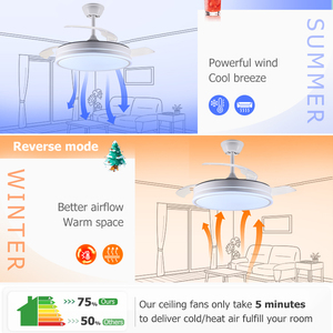 <span class=keywords><strong>Ventilateur</strong></span> de plafond avec lumière et télécommande, moderne, LED 220V, <span class=keywords><strong>ventilateur</strong></span> d'extraction, salle de bain, chambre à coucher, <span class=keywords><strong>lustre</strong></span>, <span class=keywords><strong>ventilateur</strong></span> de plafond - Product Image 3