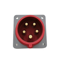ZNPON FP14541 CEE PLUG 16/32AMP 380V Prise de remplacement rouge encastrée