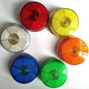 Luz reflectora intermitente redonda promocional, Impresión de logotipo, luz de advertencia LED DE SEGURIDAD reflectante, luz intermitente redonda con Clip trasero - Product Image 5