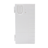 Palette de peinture pliable Art Kreation PP25 en plastique blanc rectangulaire avec 25 compartiments et plateau à peinture 20,2x9,8cm
