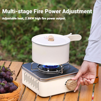 Réchaud à gaz portable en acier inoxydable mini, pour camping, pique-nique, barbecue, fabrication sur mesure, vente en gros