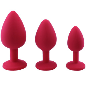 <span class=keywords><strong>S</strong></span> <span class=keywords><strong>M</strong></span> L 3 Pezzo Dimensione Del Sesso Anale in Silicone Tappi Per Le Orecchie con il Diamante Fondo - Product Image 4