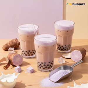 Poudre de thé au lait de taro 1 kg, certifiée Halal et HACCP, pour les magasins de thé au lait et les services de restauration - Product Image 6